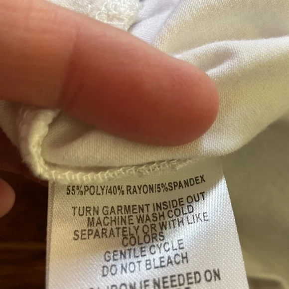 Beautiful drop waist sheer white dress in size L - Picture 5 of 12